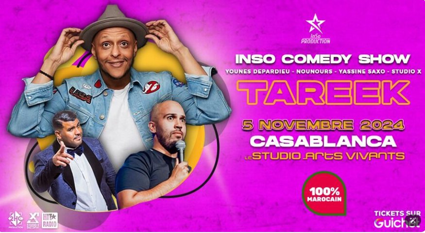 TAREEK InSo Comedy Show à Casablanca