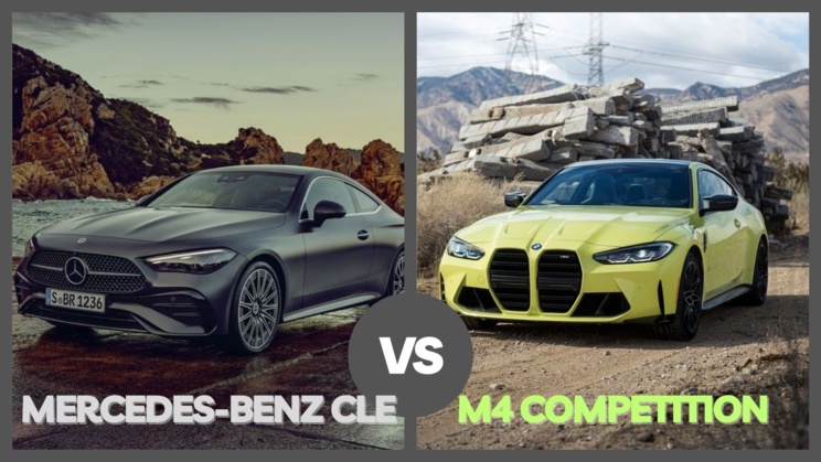 Rivalité allemande : Comparaison entre la Mercedes CLE et la BMW M4 2024