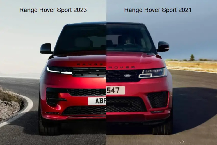 Range Rover Sport 2023 : évolution significative par rapport à 2021