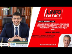 L'Info en Face avec Mehdi Bensaid