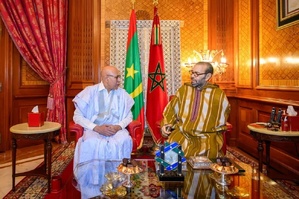 SM Le Roi Mohammed VI reçoit Mohamed Ould Cheikh El Ghazouani