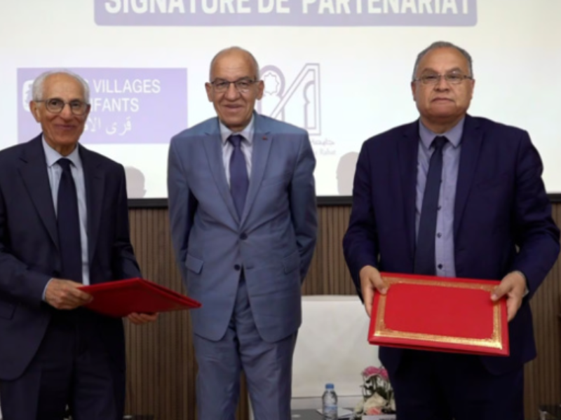 L'Université Mohammed V signe un partenariat avec SOS Villages d'Enfants
