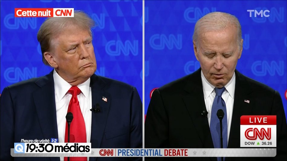 Joe Biden  , indécis et confus ,  n'a pas été en mesure de répondre aux mensonges de Trump lors du premier débat de la présidentielle