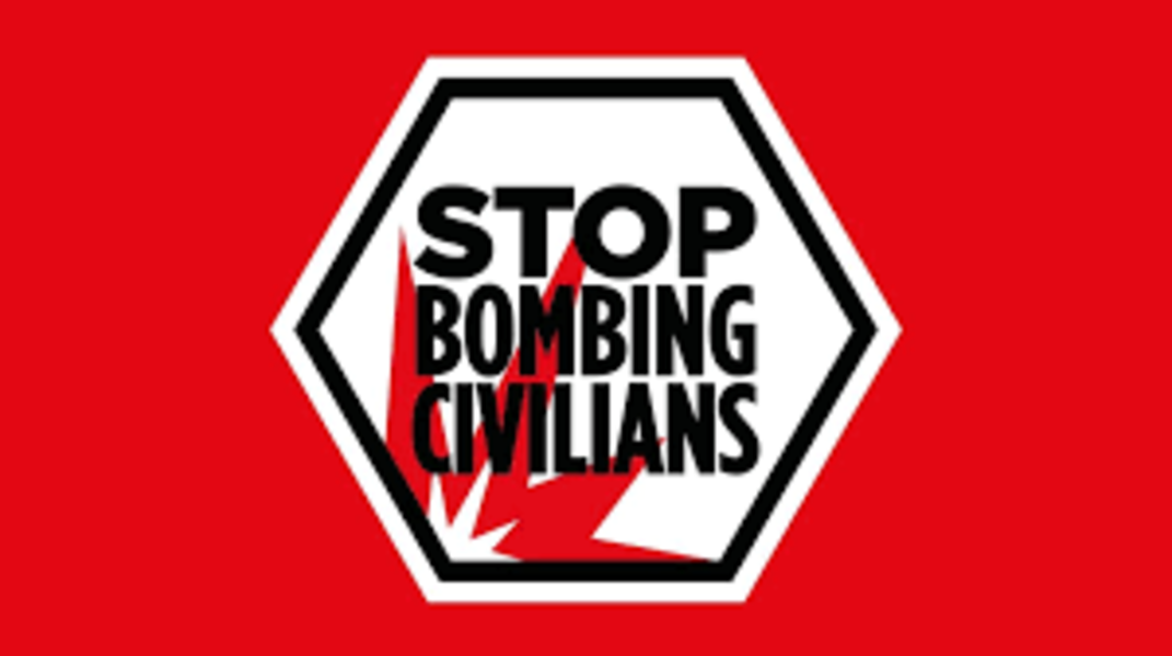 Stop aux bombardements : non aux attaques contre les civils