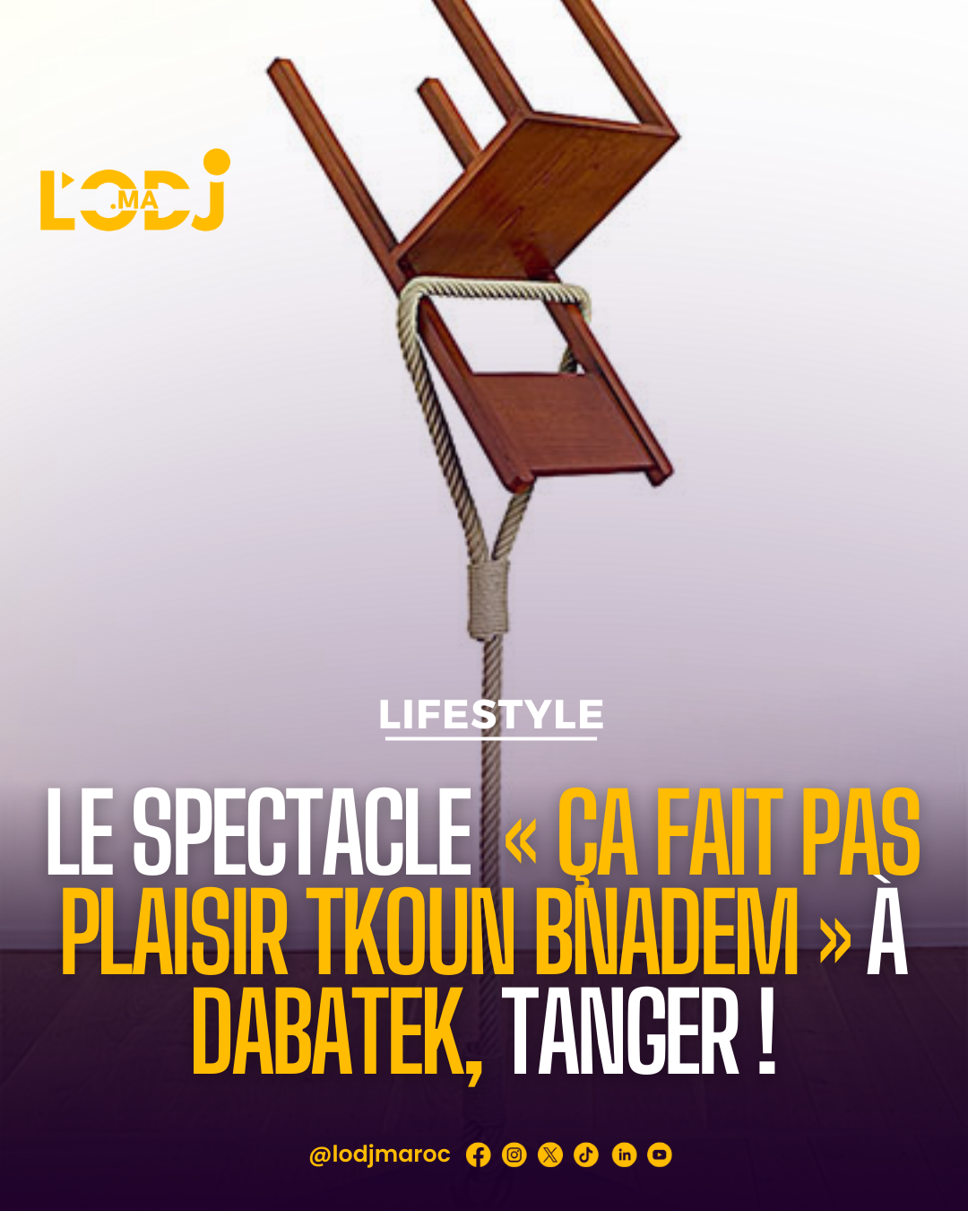 Le théâtre qui remet l’humanité en question : « Ça Fait Pas Plaisir Tkoun Bnadem » arrive à Tanger !