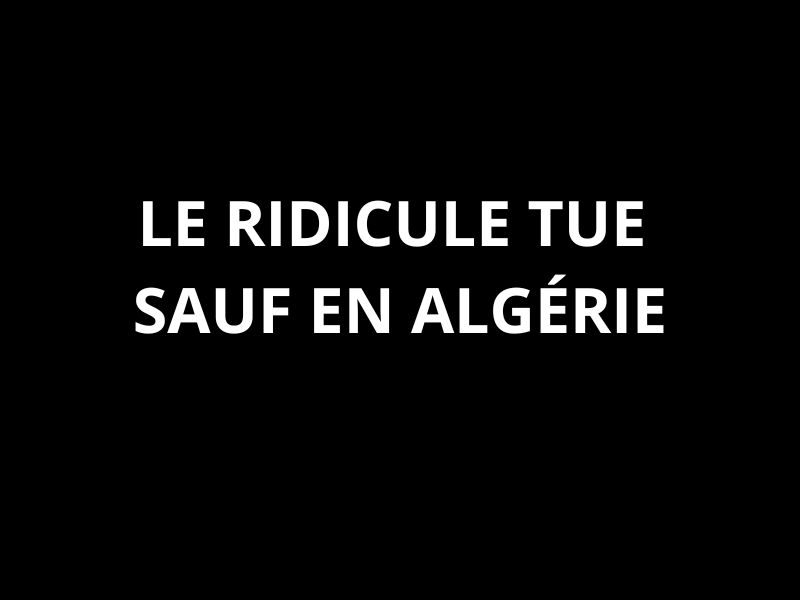 Encore une réunion séparatiste à Alger : le ridicule tue sauf en Algérie