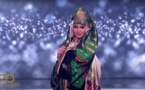 Miss Maroc habillée par la styliste Samira Haddouchi