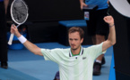 Open d'Australie : Medvedev accroché mais jouera les quarts