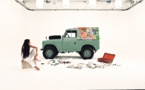 ​Quand l'art rencontre l'automobile : Transformation colorée d'un Land Rover series 2A