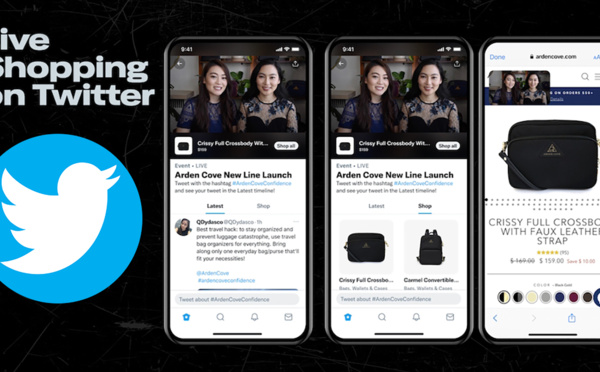 Twitter se lance dans le live shopping