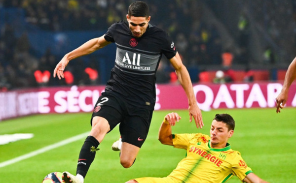 Achraf Hakimi est parmi les meilleurs sprinteurs de Ligue 1