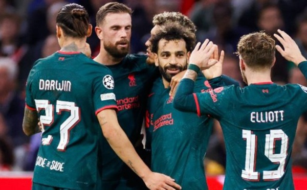 C1 : Liverpool surclasse l'Ajax et se qualifie grâce à un Salah buteur et passeur