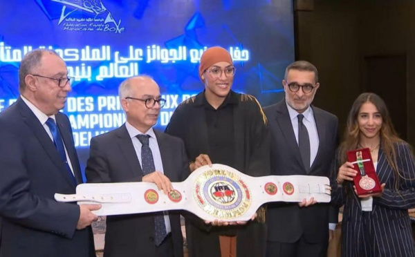 Boxe : cérémonie en l'honneur de la championne Khadija El Mardi