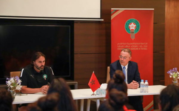 Coupe du monde féminine : Fouzi Lekjaa rencontre les Lionnes de l'Atlas