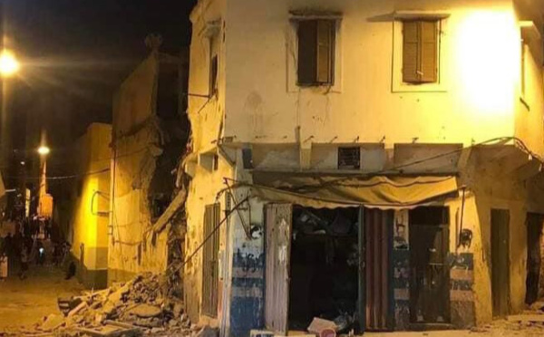 Effondrement de 4 maisons à Derb Sultan