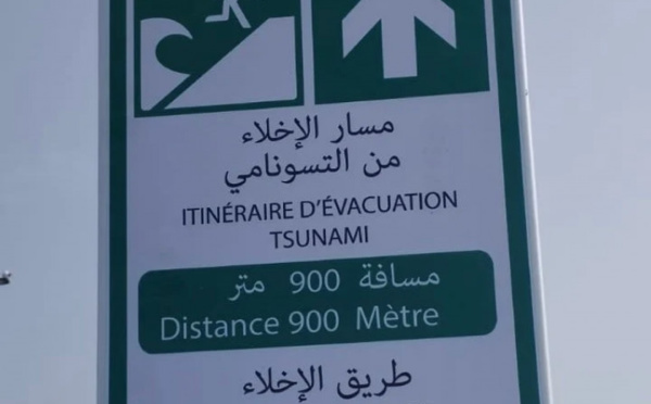 Signalisation des itinéraires d'évacuation en cas de tsunami à El Jadida provoque une vague de panique