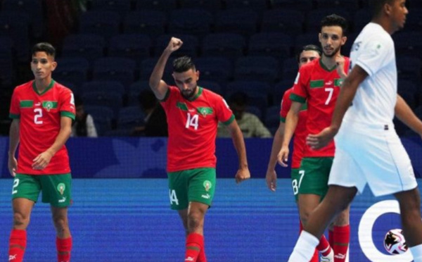 Mondial de futsal : le Maroc écrase le Panama et se qualifie pour les huitièmes