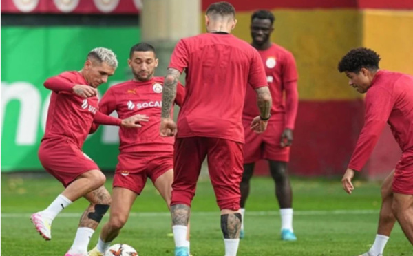 Galatasaray : Hakim Ziyech reprend les entraînements collectifs après avoir contracté une blessure