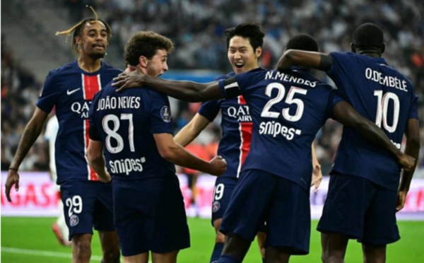 Le PSG s'impose face à l'OM et consolide sa place de leader