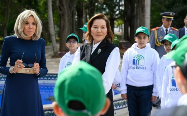 SAR la Princesse Lalla Hasnaa et Madame Brigitte Macron visitent le jardin d’essais botaniques de Rabat