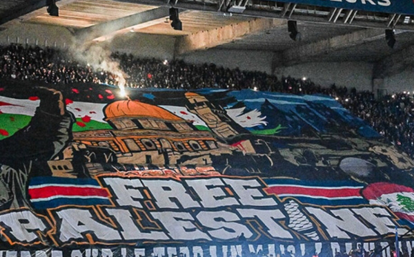   Le PSG face à une possible amende après le tifo 'Free Palestine' lors du match contre l'Atlético