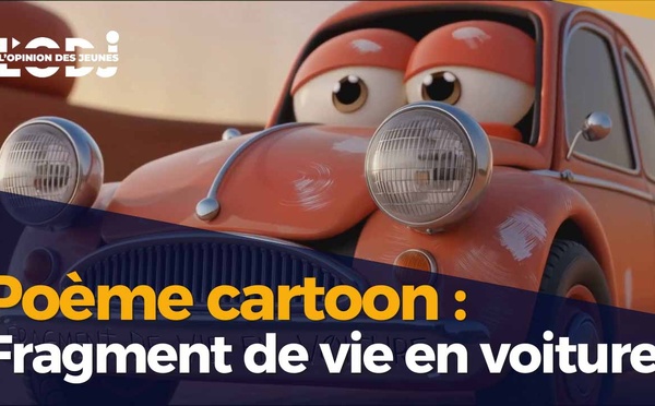 Poème cartoon : Fragment de vie en voiture !