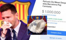 Le mouchoir de Messi vaut un million de dollars